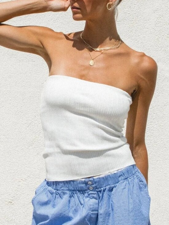Solaí The Label Tops - NWOT BLACK  Solai The Label Knit Tube Top